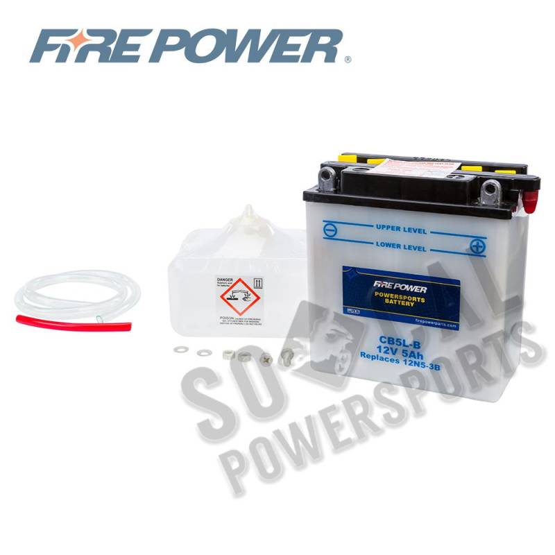 Fire Power Battery W/ Acid Pack - Cb5L-B