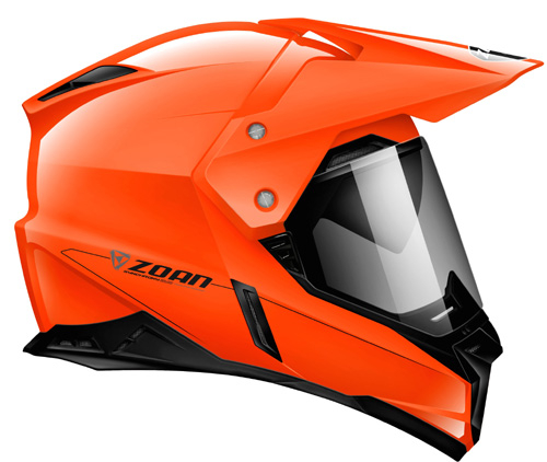 Zoan Synchrony Dual Sport Helme T, Hi-Viz orange, Sm - 521-