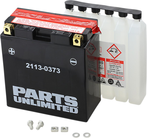 Parts Unlimited - Parts Unlimited AGM Maintenance Free Battery - 2113-0373