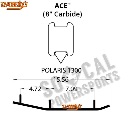 Woodys - Woodys Ace Flat-Top Carbide Runners - AP8-1300