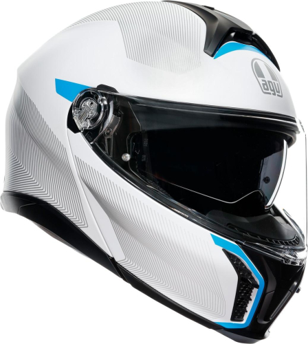 AGV - AGV Tour Frequency Helmet - 211251F2OY00610 - Light Gray/Blue - Small
