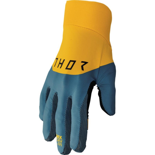 Thor - Thor Agile Rival Gloves - 3330-7220 - Teal/Yellow - Small