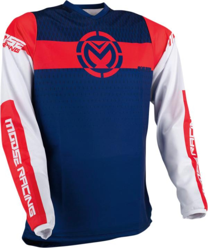 Moose Racing - Moose Racing Qualifier Jersey - 2910-6259 - Red/White/Blue - 4XL