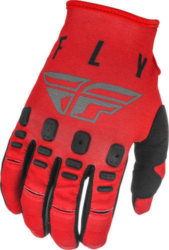 Fly Racing - Fly Racing Kinetic K121 Gloves - 374-41213 - Red/Gray/Black - 13