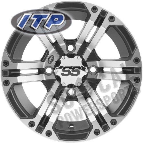 ITP - ITP SS212 Wheel - 14x8 - 5+3 Offset - 4/110 - Black - 14SS447BX