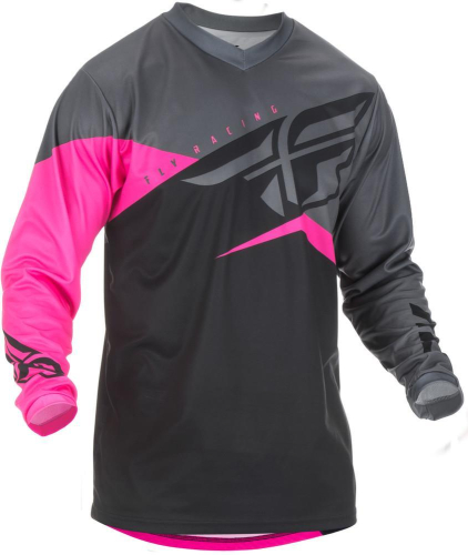 Fly Racing - Fly Racing F-16 Jersey - 372-928X - Neon Pink/Black/Gray - X-Large