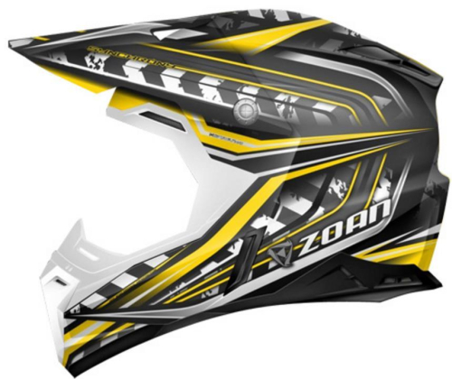 Zoan - Zoan Synchrony MX Monster Graphics Helmet - 521-139 - Black/Yellow - 3XL