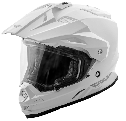 Fly Racing - Fly Racing Trekker Solid Helmet - 73-7013XS - White - X-Small