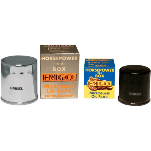 Emgo - Emgo Micro-Glass Oil Filter - Black - 10-82232