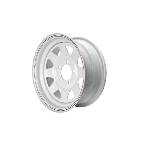 Load Star - Load Star Trailer Wheel - 14in. x 6in. - White Stripe Rim - 20352