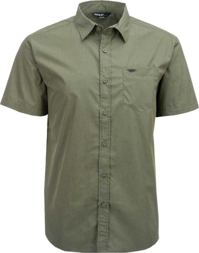 Fly Racing - Fly Racing Button-Up Shirt - 352-6185M - Green - Medium