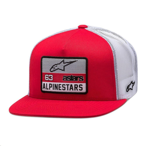 Alpinestars - Alpinestars Sponsored Hat - 1210-81050-3020 - Red/White - OSFA