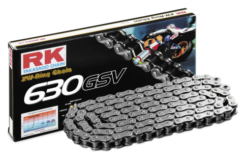 RK - RK 630 GSV XW O-Ring Chain - 100 Links - Natural - 630GSV-100