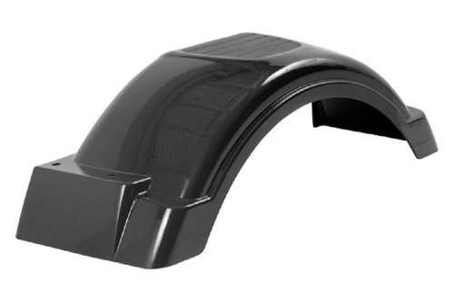 Fulton - Fulton HDPE Plastic Trailer Fender - Style B - Black - 008559