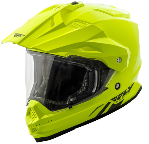 Fly Racing - Fly Racing Trekker Solid Helmet - 73-7014L - Hi-Vis Yellow - Large