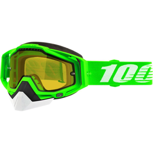 100% - 100% Racecraft Organic 2 Snow Goggles - 50103-292-02 - Organic 2 / Yellow Lens - OSFM