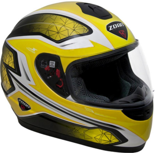 Zoan - Zoan Thunder Electra Graphics Snow Youth Helmet with Electric Shield - 223-141SN/E - Yellow - Medium