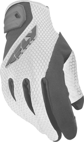 Fly Racing - Fly Racing CoolPro II Womens Gloves - #5884 476-6211~2 - White/Gray - Small