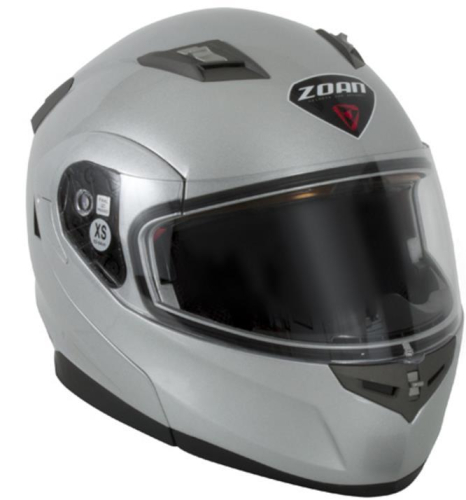 Zoan - Zoan Flux 4.1 Solid Snow Helmet with Double Lens - 037-028SN - Silver - 2XL