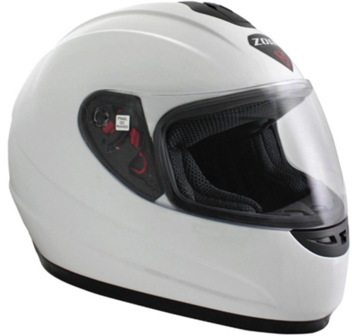 Zoan - Zoan Thunder Solid Snow Youth Helmet with Double Lens Shield - 223-000SN - White - Small