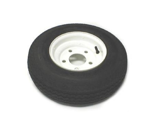 Carlisle - Carlisle USA Trial Trailer Tire - 18.5x8.5-8 - 5 Hole - White Rim - 15502