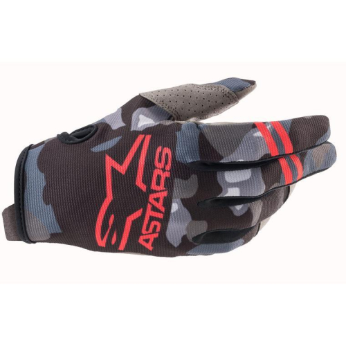 Alpinestars - Alpinestars Radar Gloves - 3561821-9133-XL - Gray Camo/Red Fluo - X-Large