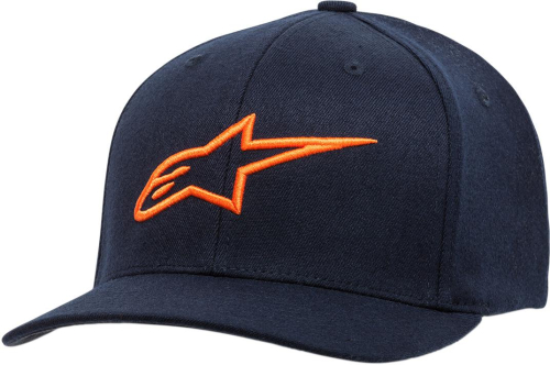 Alpinestars - Alpinestars Ageless Curve Hat - 1017810107032SM - Navy/Orange - Sm-Md