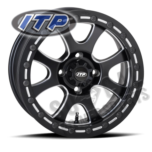 ITP - ITP Tsunami Bead Lock Wheel - 15x7 - 5+2 Offset - 4/115 - Matte Black - 1522084727B