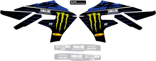 DCOR - DCOR 2021 Star Racing Yamaha Graphics Kit - 10-50-401