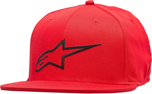 Alpinestars - Alpinestars Ageless Flatbill Hat - 1035810153010SM - Red/Black - Sm-Md