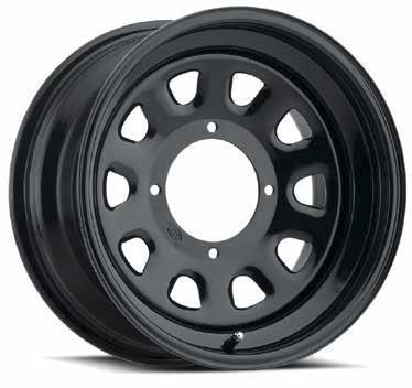 ITP - ITP Delta Steel Wheel - 14x7 - 2+5 Offset - 4/110 - Black - 1425544014B