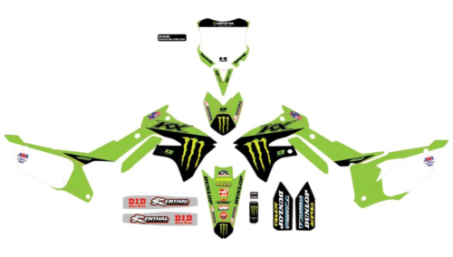 DCOR - DCOR 2021 Monster Energy Complete Graphics Kit - White - 20-20-801