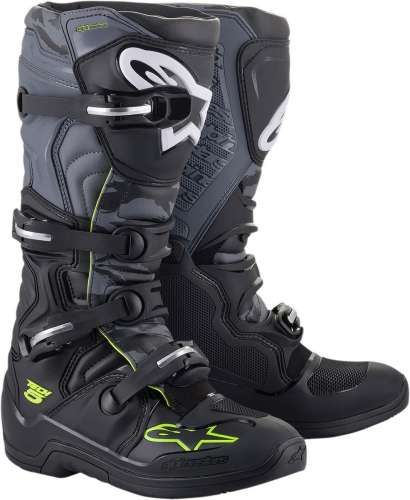 Alpinestars - Alpinestars Tech 5 Boots - 2015015-1055-14 - Black/Cool Gray/Yellow Fluo - 14