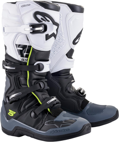 Alpinestars - Alpinestars Tech 5 Boots - 2015015-102-9 - Black/Gray/White - 9