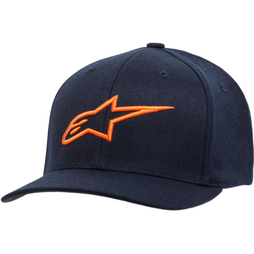 Alpinestars - Alpinestars Ageless Curve Youth Hat - 3038-81100-7032 - Navy/Orange - OSFA