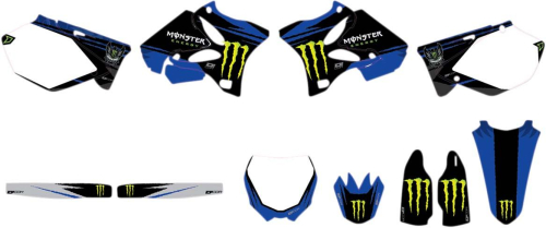 DCOR - DCOR Monster Energy Yamaha Complete Graphics Kit - White - 20-50-128