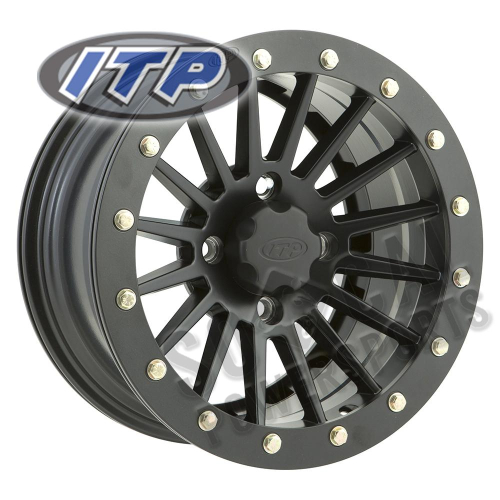 ITP - ITP SD Series Dual Beadlock Wheel - 14x7 - 5+2 Offset - 4/115 - Black - 1428551536B