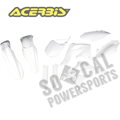 Acerbis - Acerbis Full Plastic Kit - White - 2314200002