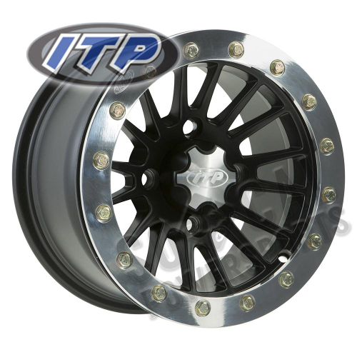 ITP - ITP SD-Series Single Beadlock Wheel - 12x7 - 4+3 offset - 4/156 - Matte Black - 1228528536B