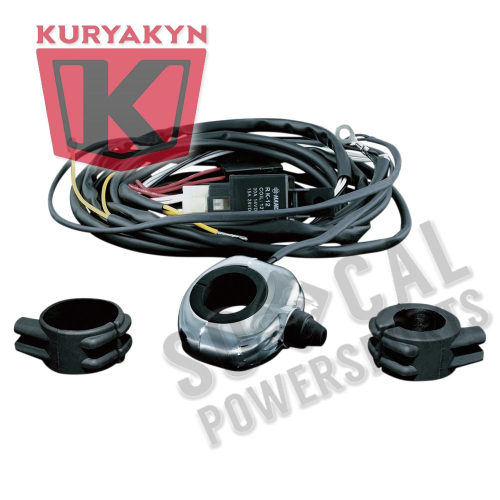 Kuryakyn - Kuryakyn Handlebar Mount Driving Light Wiring Relay Kit - 2202