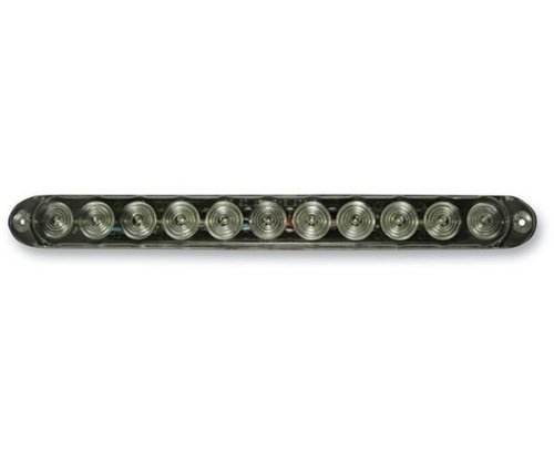 Bluhm Enterprises - Bluhm Enterprises Trailer LED Brite Lites - 14in. Long Strip Light, Clear/11 Red LED Dual Function - BL-TRLEDECR