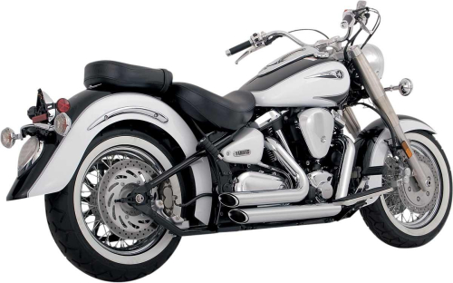 Vance & Hines - Vance & Hines Shortshots Staggered Exhaust System - Chrome - 18517