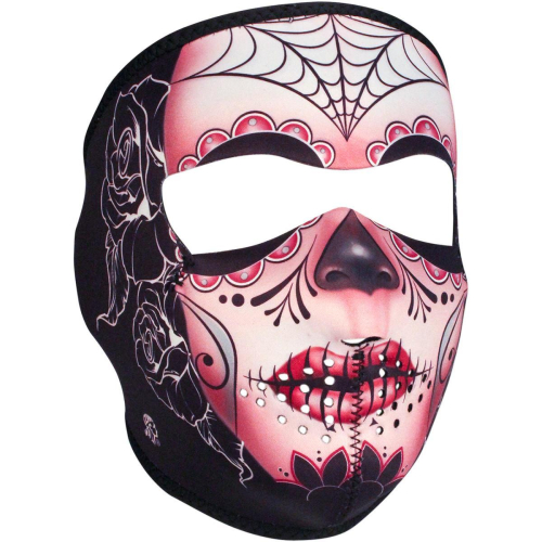 Zan Headgear - Zan Headgear Full Face Mask - WNFM082 - Sugar Skull - OSFM