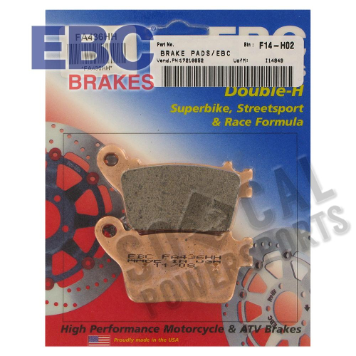 EBC - EBC Double-H Sintered Brake Pads - FA436HH