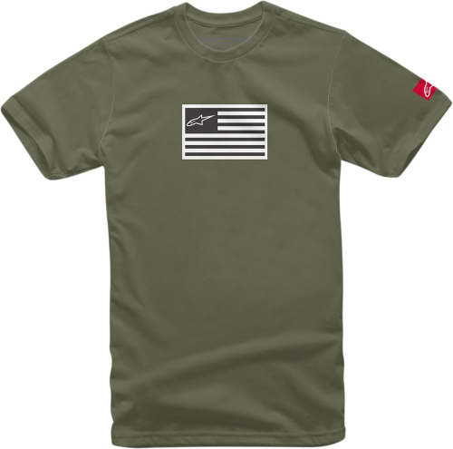 Alpinestars - Alpinestars Flagged T-Shirt - 121372038690XL - Military - X-Large