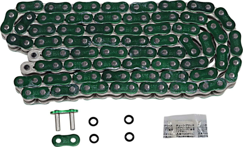 EK Chain - EK Chain 525 ZVX3 Series ZX-Ring Chain - 120 Links - Green - 525ZVX3-120AN