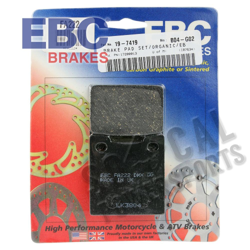 EBC - EBC Organic Brake Pads - FA222