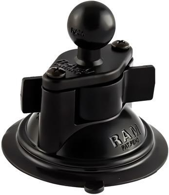 RAM Mounts - RAM Mounts RAM 3.25in. Diameter Suction Cup Twist Lock Base with 1in. Ball - RAM-B-224-1U