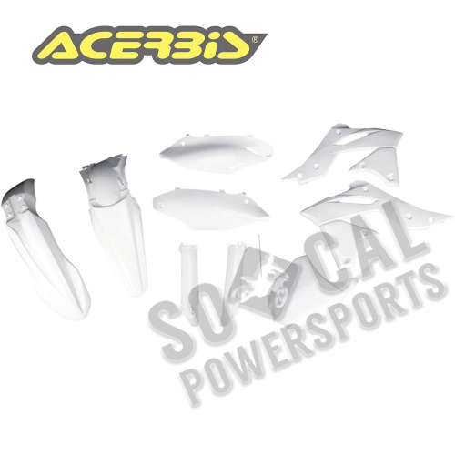 Acerbis - Acerbis Full Plastic Kit - White - 2314180002