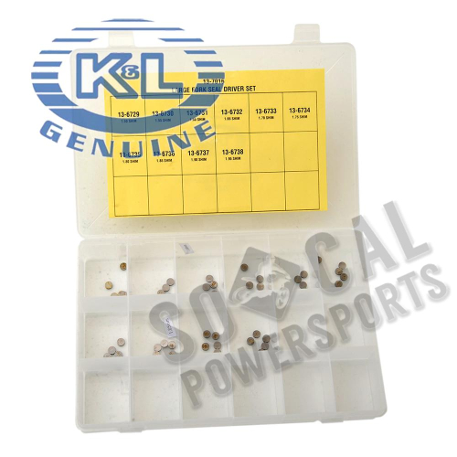 K&L Supply - K&L Supply Complete 7.50mm Valve Shim Kit - 50 Shims - 13-7016